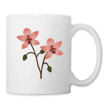 Pastellorchideenblüte - Tasse - Weiß - Rechts