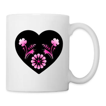 Fleur - Mug blanc - blanc - Droite