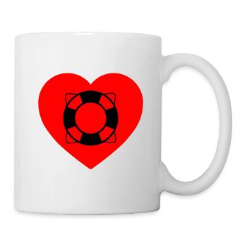 Voile - Mug blanc - blanc - Droite