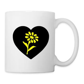 Fleur - Mug blanc - blanc - Droite