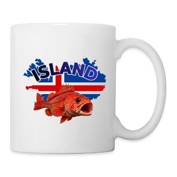 Pêche au poisson rouge en Islande - Aventure en haute mer - Mug blanc - blanc - Droite