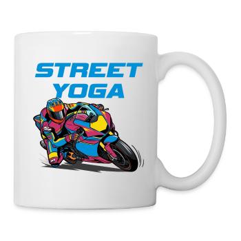 Street Yoga - Motorcycling - Mug - white - Right