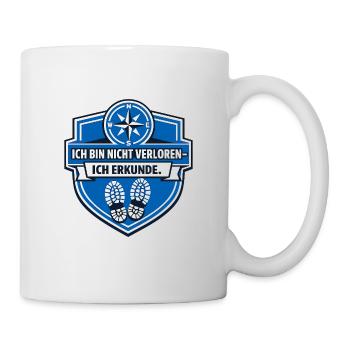 J’aime juste camper - Mug blanc - blanc - Droite