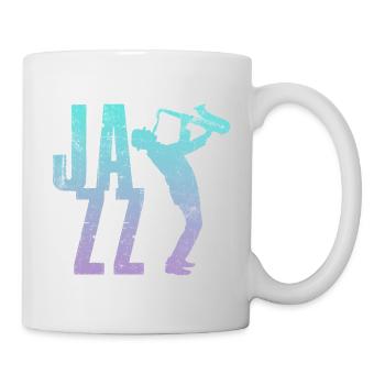 Jazz Saxo - Mug blanc - blanc - Droite