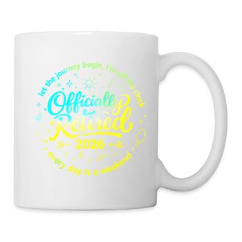 Officially Retired 2026 Humor Gift - Mug - white - Right