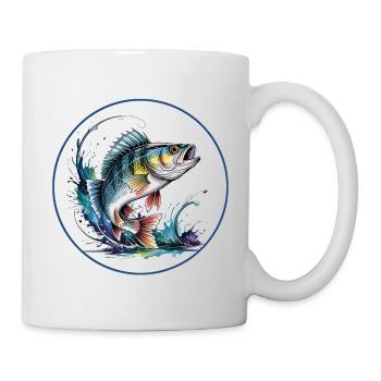 Perch Fishing - Mug - white - Right