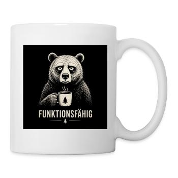 Bär FUNKTIONSFÄHIG 1 - Tasse - Weiß - Rechts