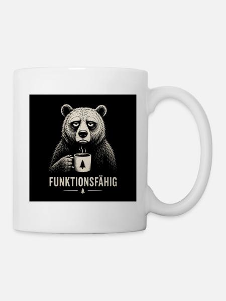 Bär FUNKTIONSFÄHIG 1 - Tasse - Weiß