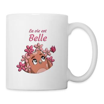 La vie est Belle - Mug blanc - blanc - Droite