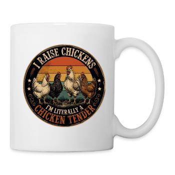 Humour Poules - I'm Literally a Chicken Tender Vin - Mug - white - Right