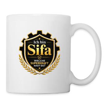 Ich bin Sifa – Welche Superkraft hast du? - Tasse - Weiß - Rechts