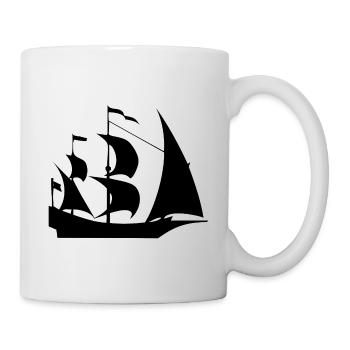 Voile - Mug blanc - blanc - Droite