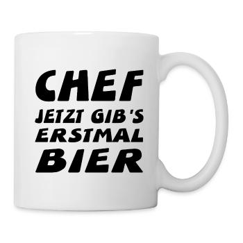 Chef - Tasse - Weiß - Rechts