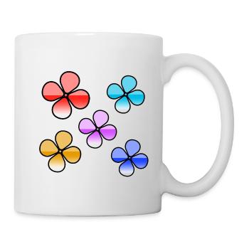 Fleur - Mug blanc - blanc - Droite