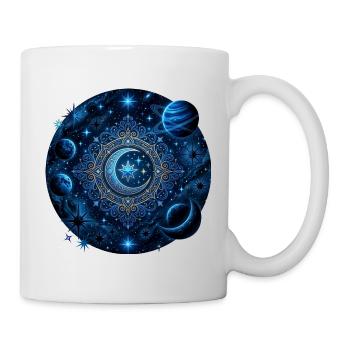 Weltraum Planeten Galaxien Sterne Monde - Tasse - Weiß - Rechts