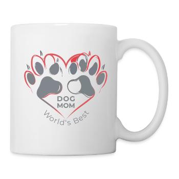 Best Dog Mom in the World – Mother's Day Gift - Mug - white - Right