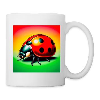 Marienkäfer - Tasse - Weiß - Rechts