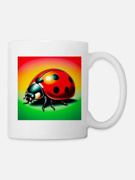 Marienkäfer - Tasse - Weiß