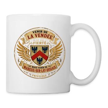 Fierté Vendée - Mareuil-sur-Lay-Dissais Privilège  - Mug blanc - blanc - Droite