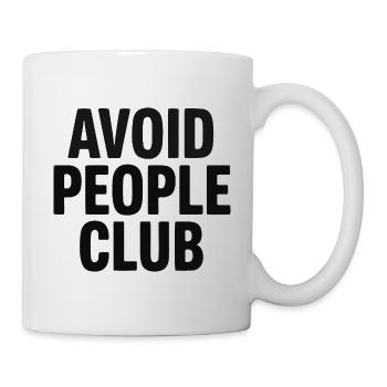 Introverted Humor People Avoid - Mug - white - Right