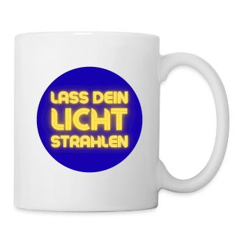 Lass Dein Licht Strahlen Neon - Tasse - Weiß - Rechts