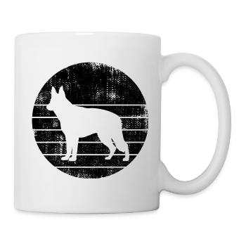 Deutscher Schäferhund - Tasse - Weiß - Rechts