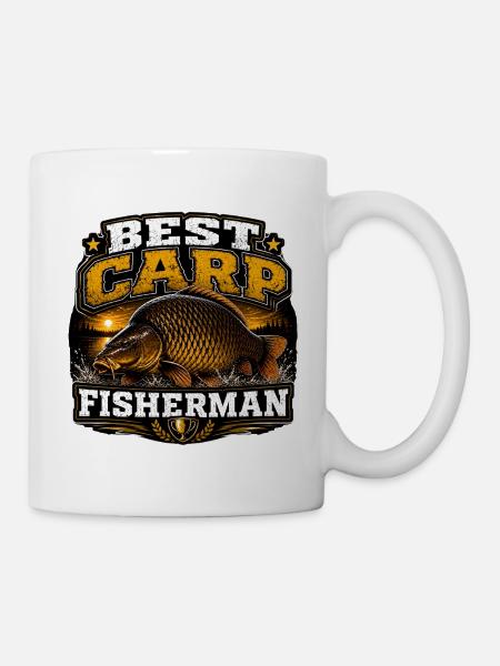 Bestes Design für Karpfenfischer - Tasse - Weiß