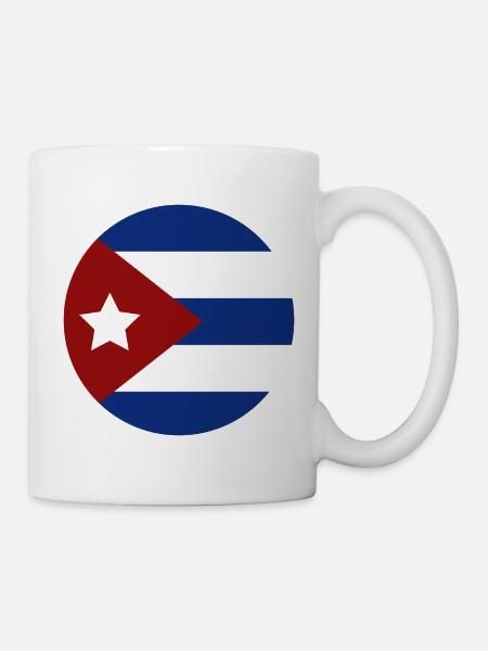 Kuba-Flagge - Tasse - Weiß