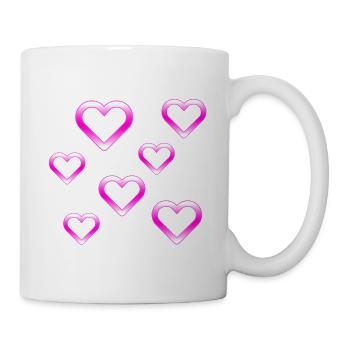 Hearts - Mug - white - Right