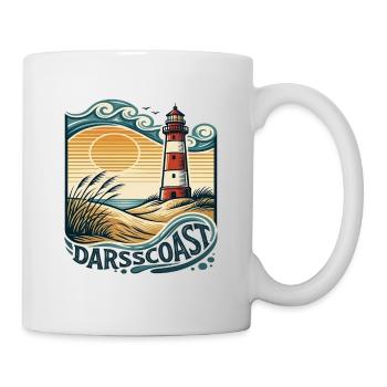 Vague côtière du phare de DarsCoast - Mug blanc - blanc - Droite