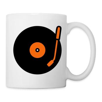 Retro Audio Vinyl Record Tonearm - Mug - white - Right