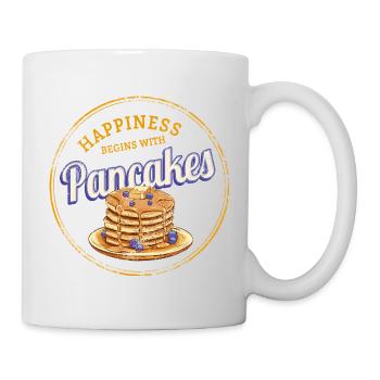 Pancake Dessert Vintage Design for those with a sweet tooth - Mug - white - Right