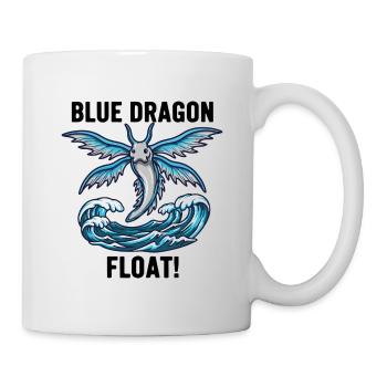 Dragon Bleu Mer Danger Float Blue Dragon Noir - Mug - white - Right