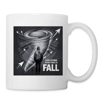 Kein Sturm Bringt Mich Zu Fall - Tasse - Weiß - Rechts