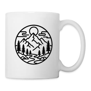 Mountain Forest Emblem - Mug - white - Right