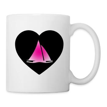 Voile - Mug blanc - blanc - Droite