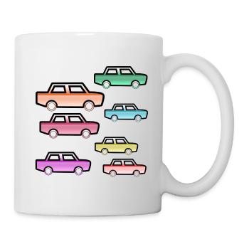 Autos - Tasse - Weiß - Rechts
