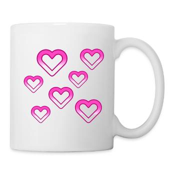 Hearts - Mug - white - Right