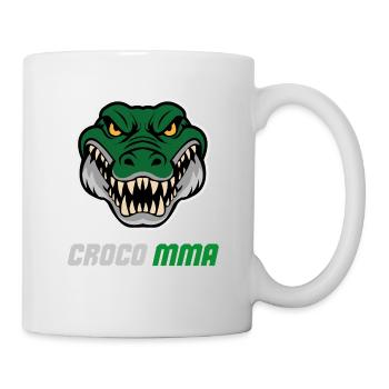 Krokodil MMA-Kämpfer: Savage Gym Beast - Tasse - Weiß - Rechts