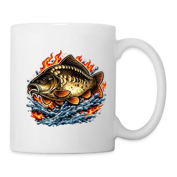 Spiegelkarpfen - Tasse - Weiß - Rechts