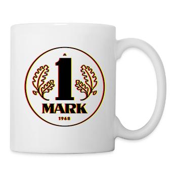 Ostmark 3D Schwarz Rot Gold - Tasse - Weiß - Rechts
