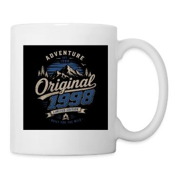 Adventure 1998 – Édition limitée vintage outdoor - Mug blanc - blanc - Droite