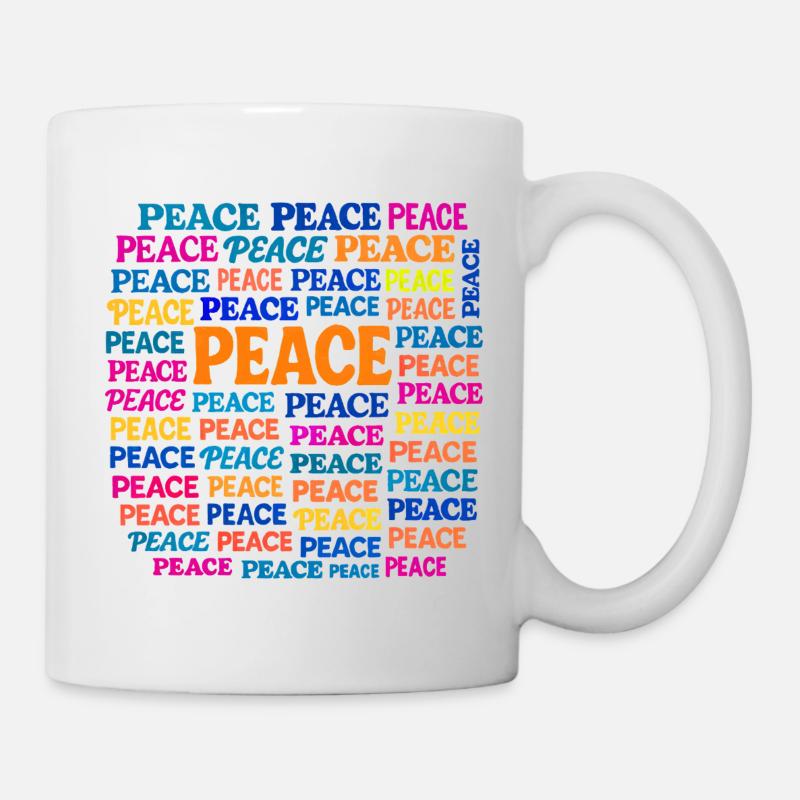 Peace - Tasse - Weiß