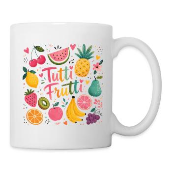Tutti Frutti Farbexplosion - Tasse - Weiß - Rechts