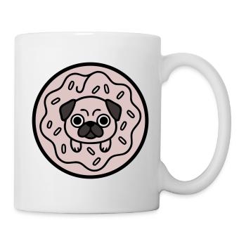 Pug Dog Donut Candy - Mug - white - Right
