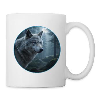 T-Shirt Design "Wolf" - Mug - white - Right