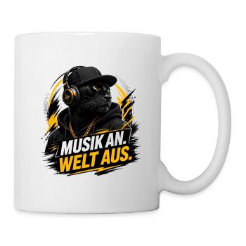 Music on - World off - Mug - white - Right