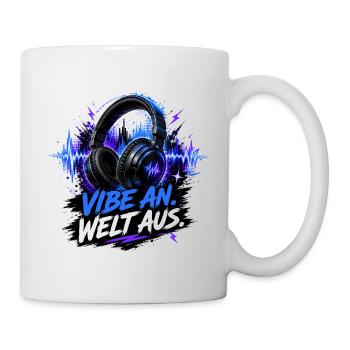 vibe on -world off - Mug - white - Right