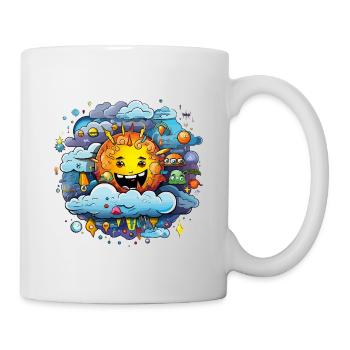Sun in a sea of clouds - Mug - white - Right