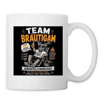 Team Bräutigam Junggesellenabschied - Tasse - Weiß - Rechts